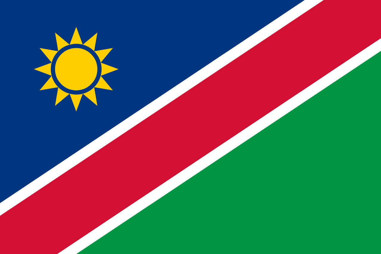 Flag of namibia